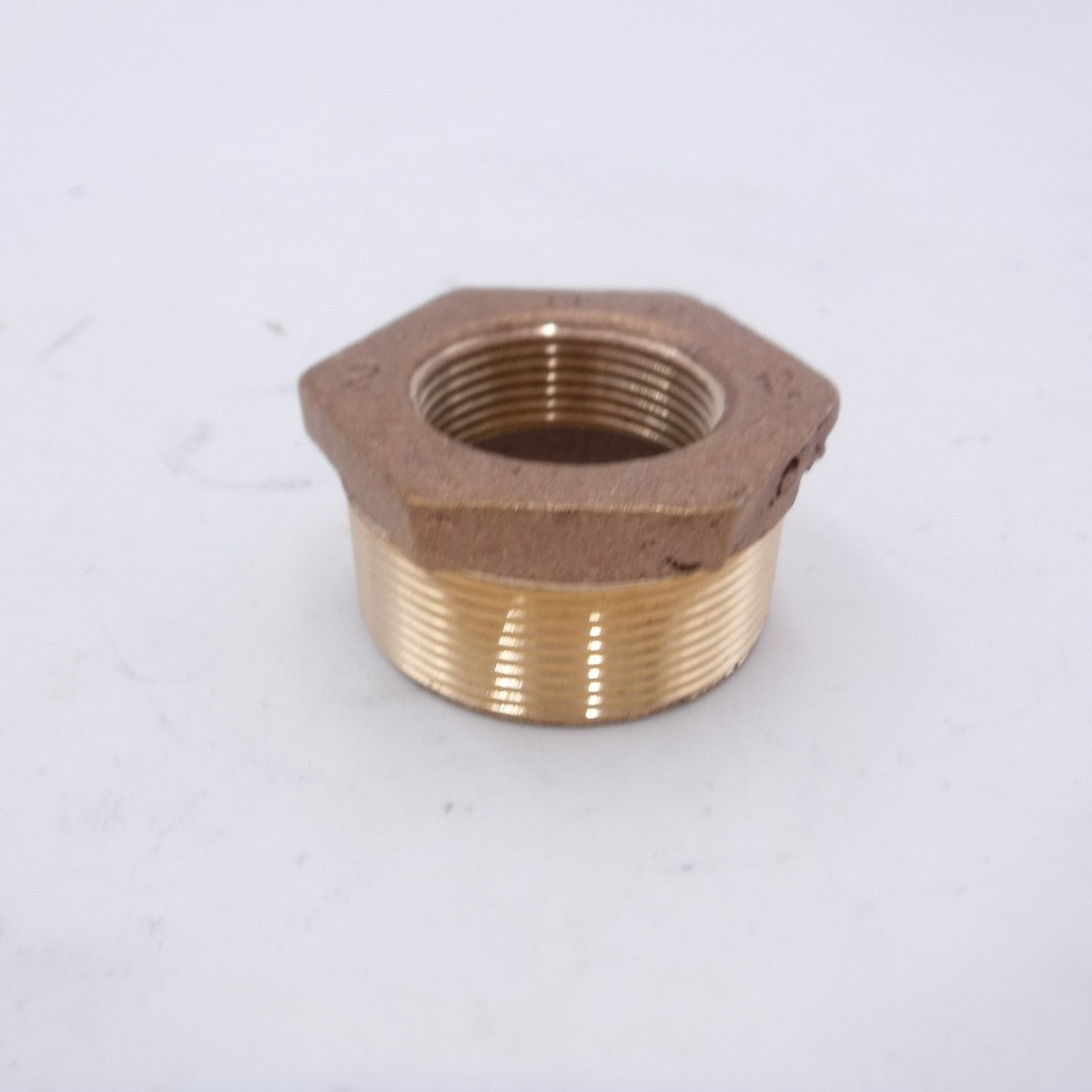 2" x 1-1/4" MNPT x FNPT Brass Reducing Hex Head Bushing