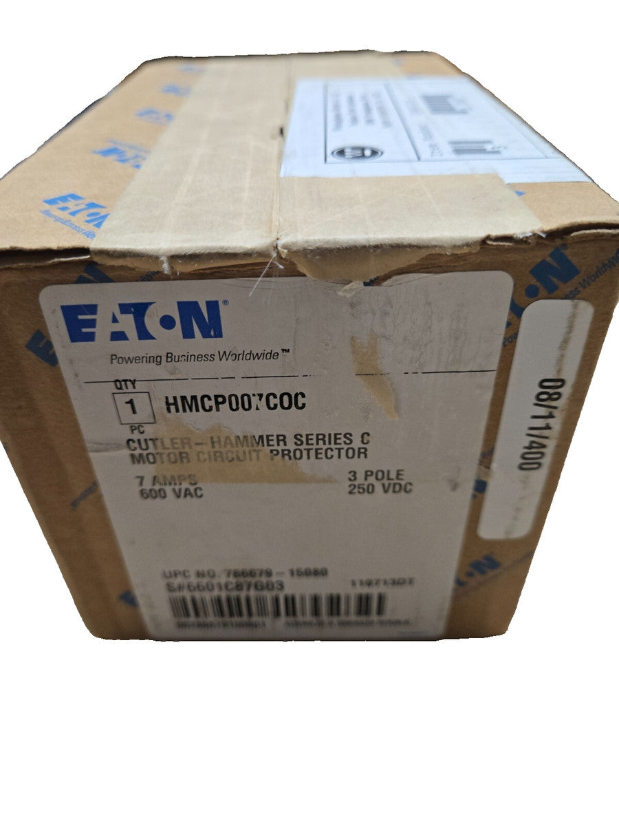 Eaton HMCP007C0C SERIES C Motor Circuit Protector Breaker 7 AMP 3 Pole *NEW*