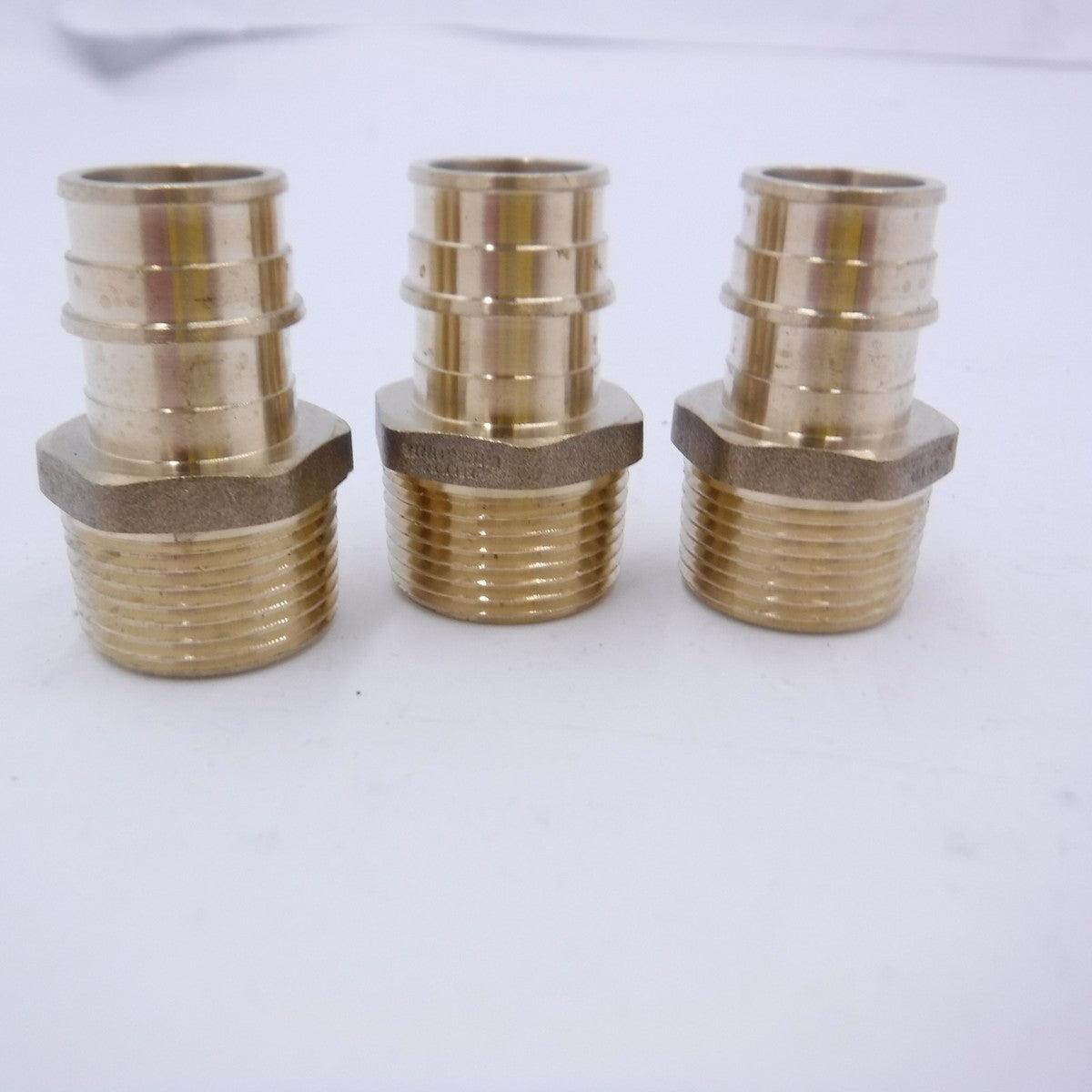 3 Pack Zurn 3/4" EX PEX x 3/4" MPT Brass Expansion Adapter, QEMC44GX