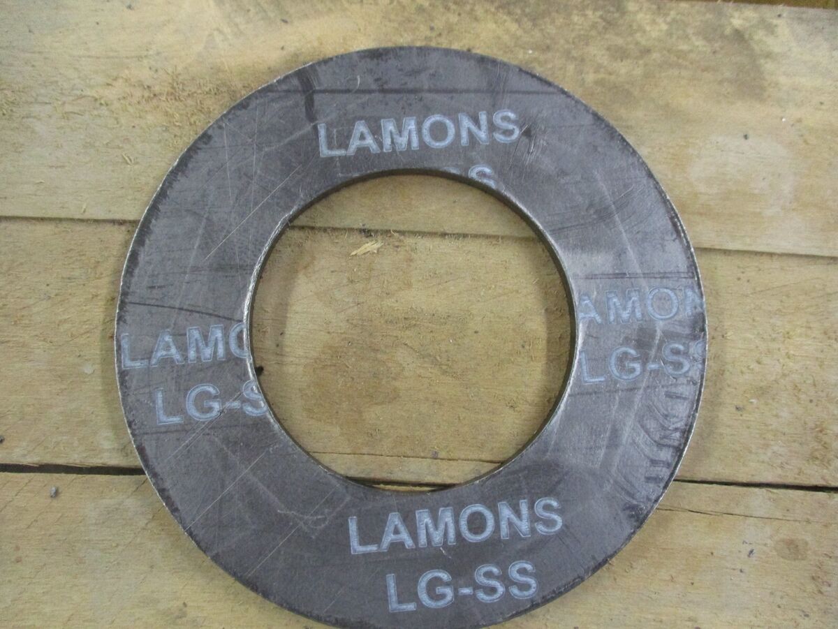 (9) LAMONS LG-SS 2" Class 300-600 Flexible Graphite Ring Gasket 1/8" Thick