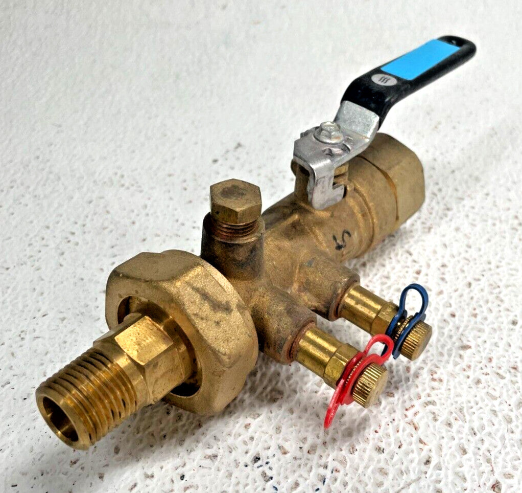 IMI FLOW Series UA Venturi Balancing Ball Valve 1" F-NPT x 1/2" M-NPT, 600-WOG