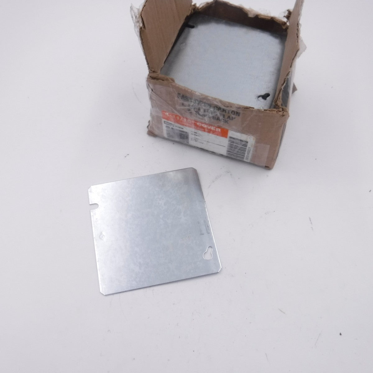 50 Pack RACO 832 4-11/16" Square Flat Blank Covers Galvanized Steel