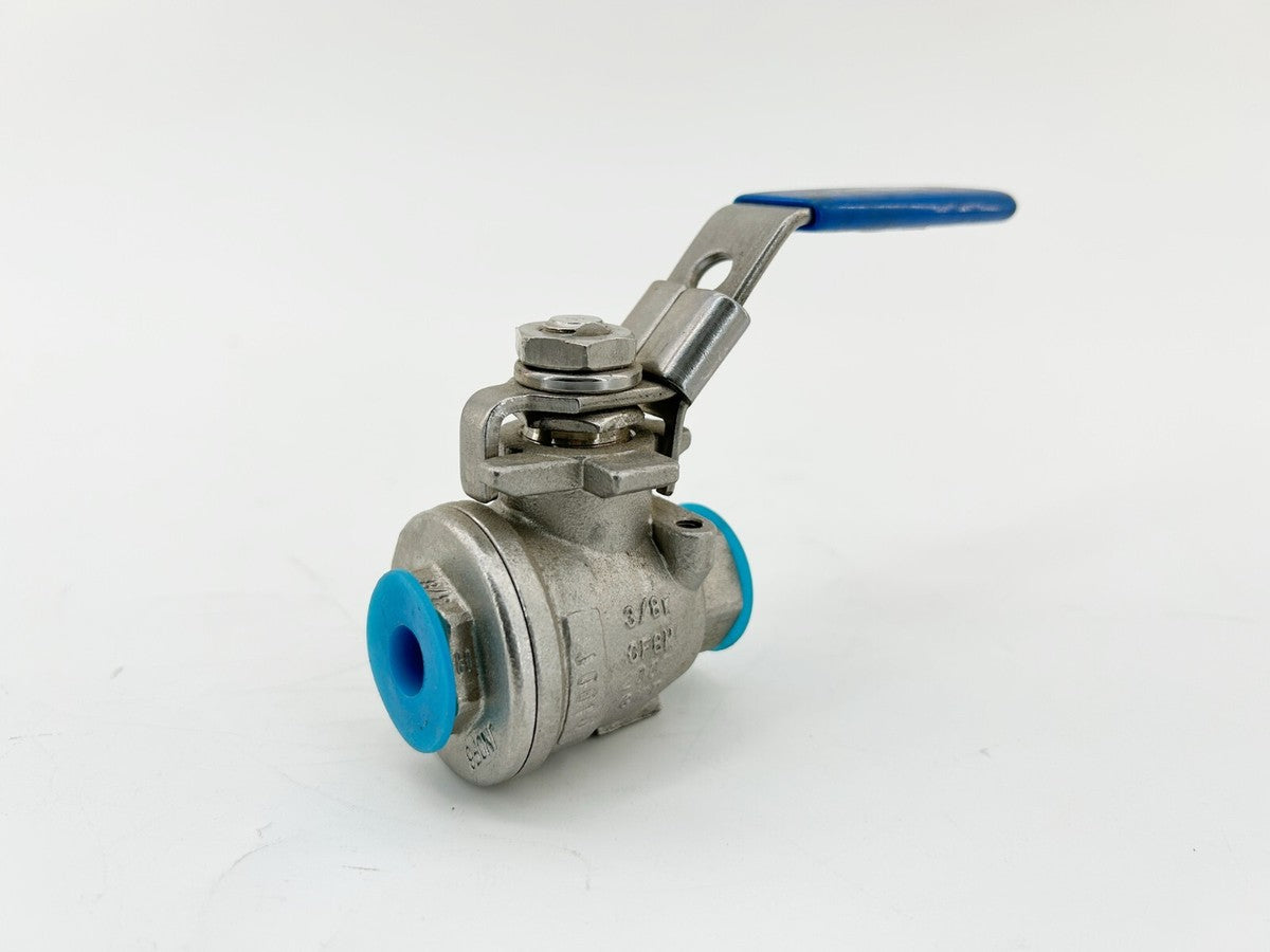 New FNW FNW220AC Ball Valve 3/8" CF8M 2000CWP Stainless - No Box