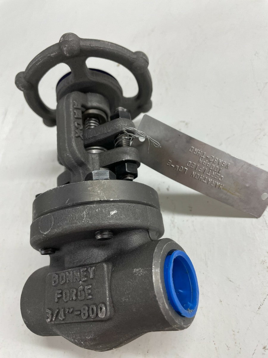 BONNEY FORGE HL11-LE Gate Valve 3/4" 800 Threaded NPT A105N Forged Steel Trim #8