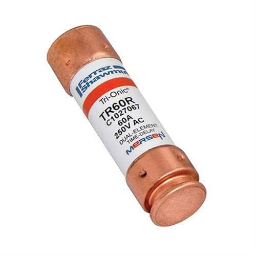 Ferraz Shamwut/Mersen TR-60R, 60 Amp (60A) 250V Fusetron Dual Element Time-D