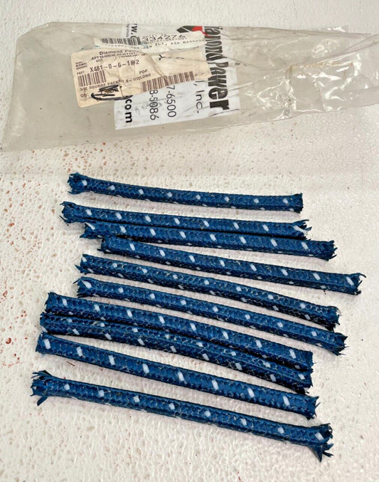 (10) Diamond Power PN: X481-0-6-1@2 Packing 3/8" Square x 9 in Long