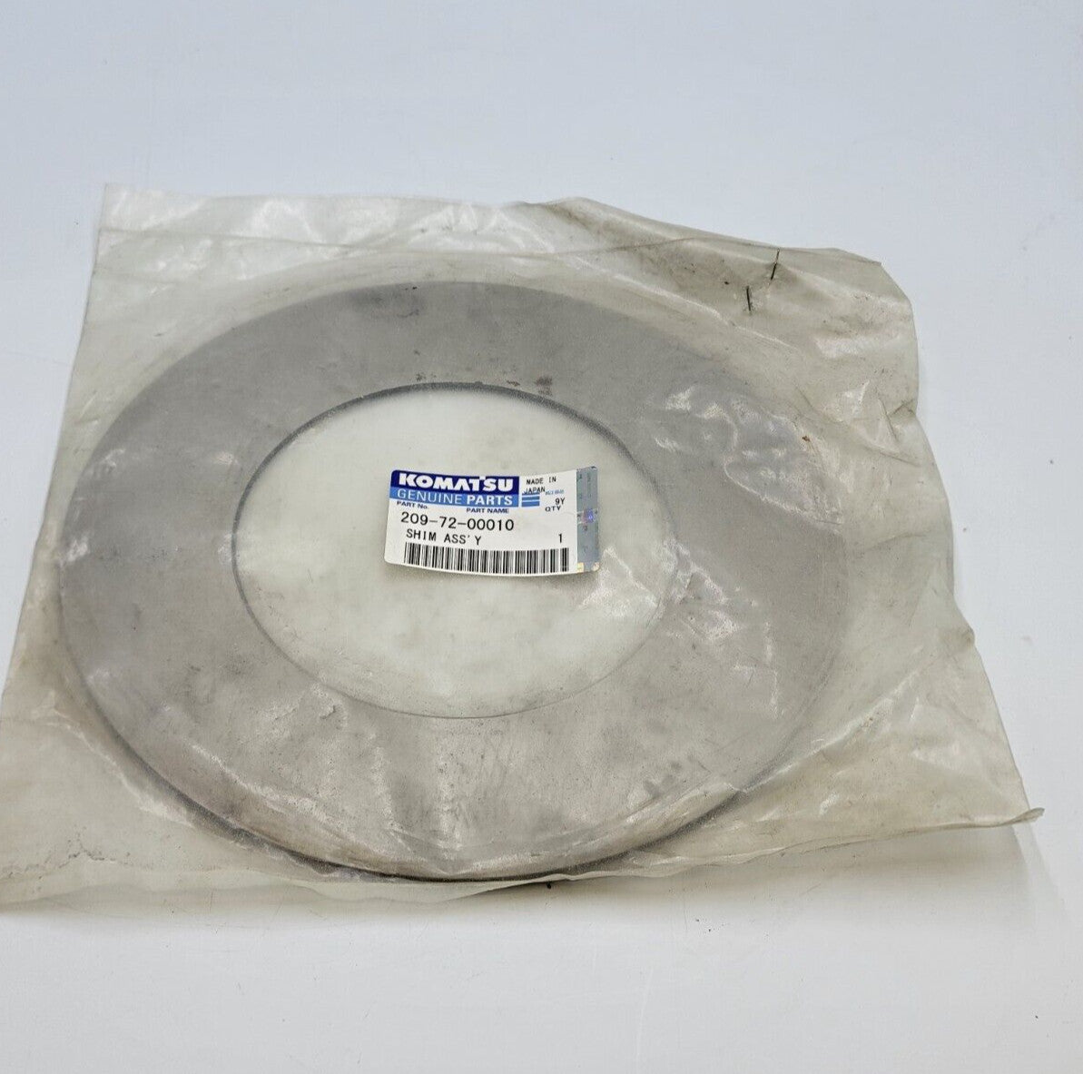 Komatsu 209-72-00010 Shim Heavy Duty Equipment Parts 9-3/4" Outer 5-1/2" Inner