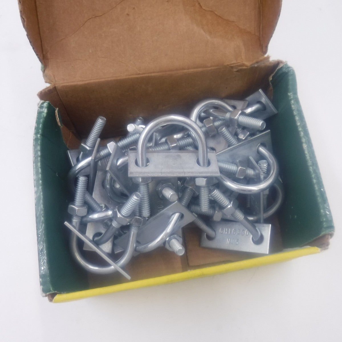 25 Pk Dottie U75 Bolt, 1/4"-20 3/4" Pipe Size U-Bolt w/Strap & Hex Head Tap Bolt