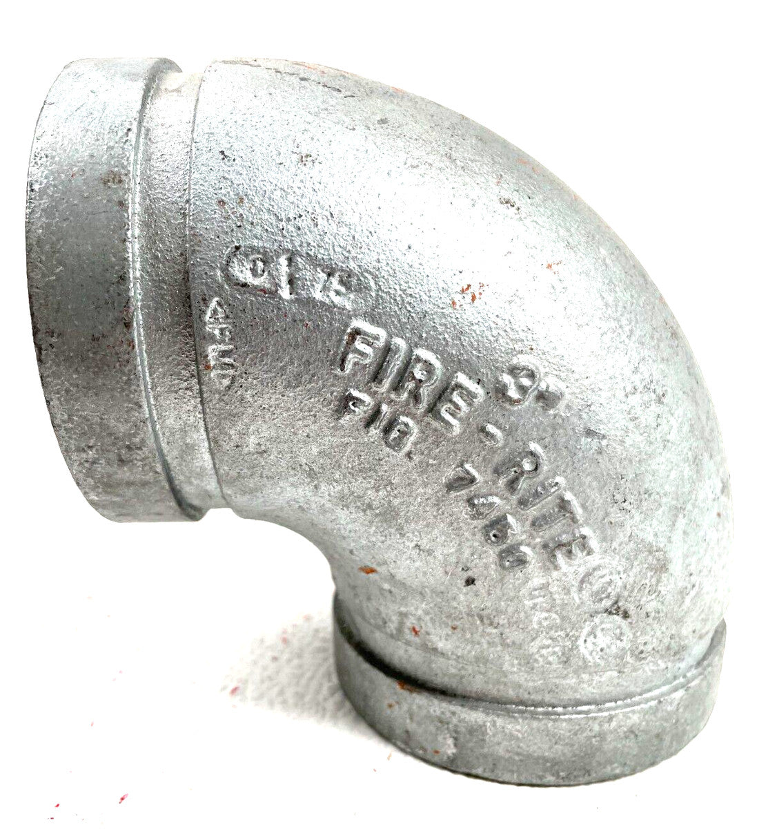 Gruvlok Fire-Rite Style 7450 3" Galvanized 90-Degree Elbow Grooved Pipe Fitting
