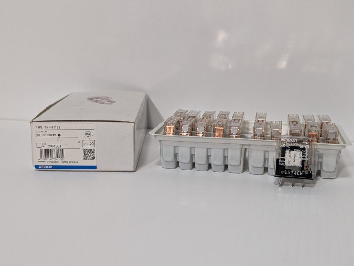 Box of 20 Omron G7T-1112S Socket-Mounted Plug In Power Relay 24VDC 5A ...