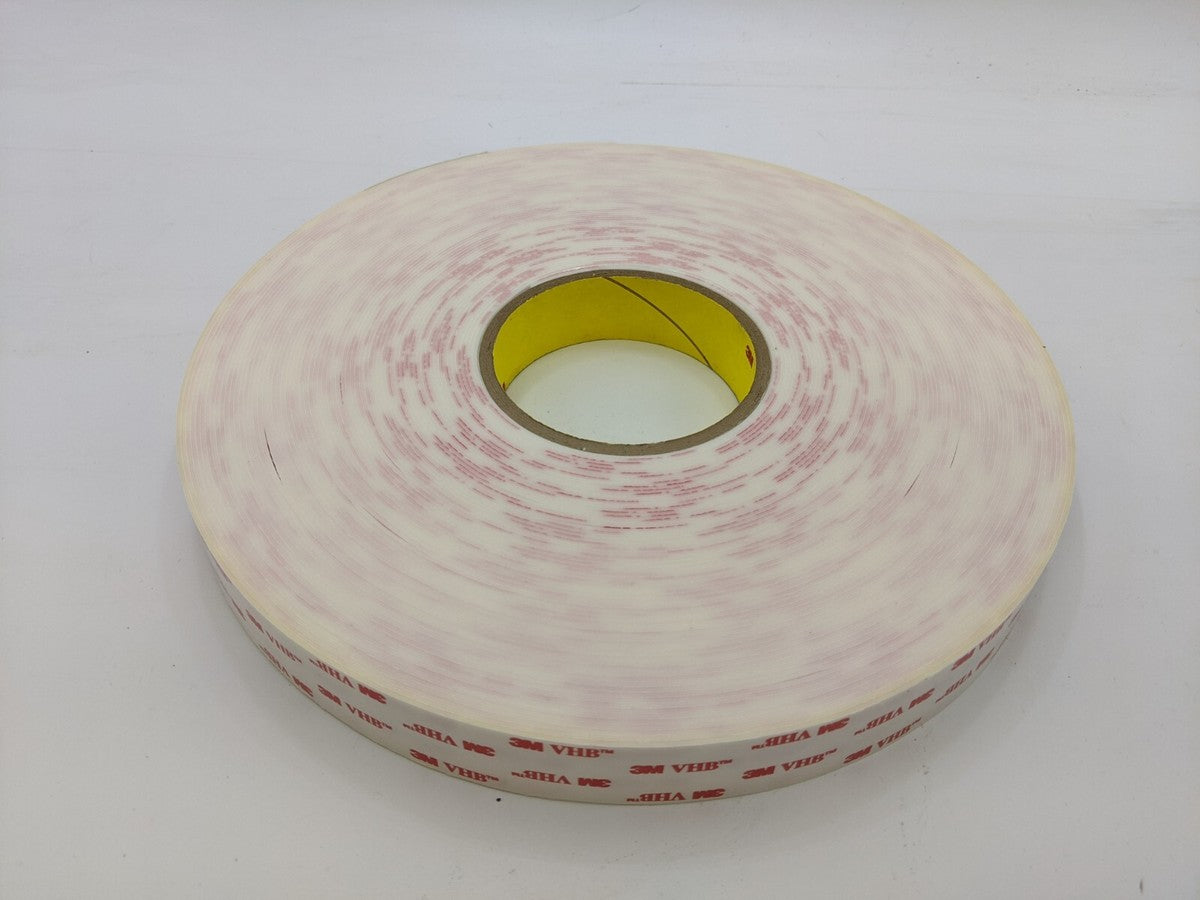 1 Roll 3M 70-0075-1613-4 VHB Tape White 1"x36Yd Ref 4950 Acrylic Foam Adhesive