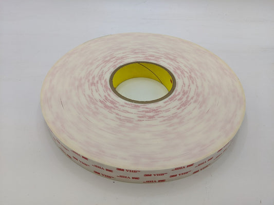 1 Roll 3M 70-0075-1613-4 VHB Tape White 1"x36Yd Ref 4950 Acrylic Foam Adhesive