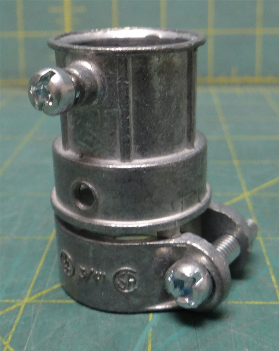 3/4" EMT to Flex Combination Conduit Coupling Tri-Dive Set Screw Zinc Die Cast