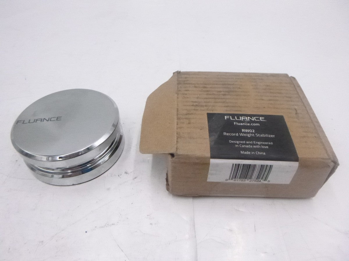 Fluance HiFi Vinyl Record Weight Stabilizer RW02 760Gram Steel Disc w/Velvet Pad