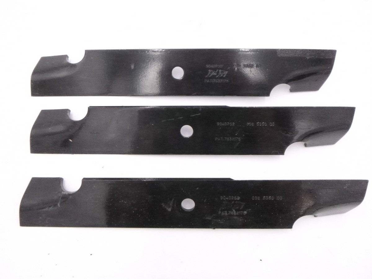 3 Pack Bad Boy 48" High Lift Fusion Mower Blades 16.5" L 5/8" Center Hole