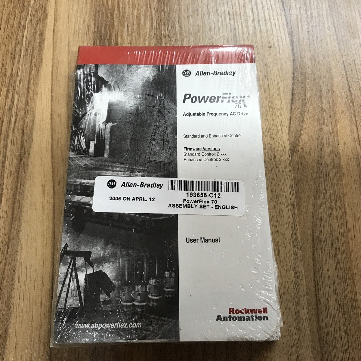 NEW ALLEN BRADLEY 193856-C12 USER MANUAL POWERFLEX 70 AC DRIVE Quick Start Set