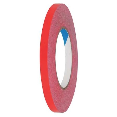 Zoro Select 9Lhm5 Bag Sealing Tape,Pvc,Red,3/8In X 180 Yd