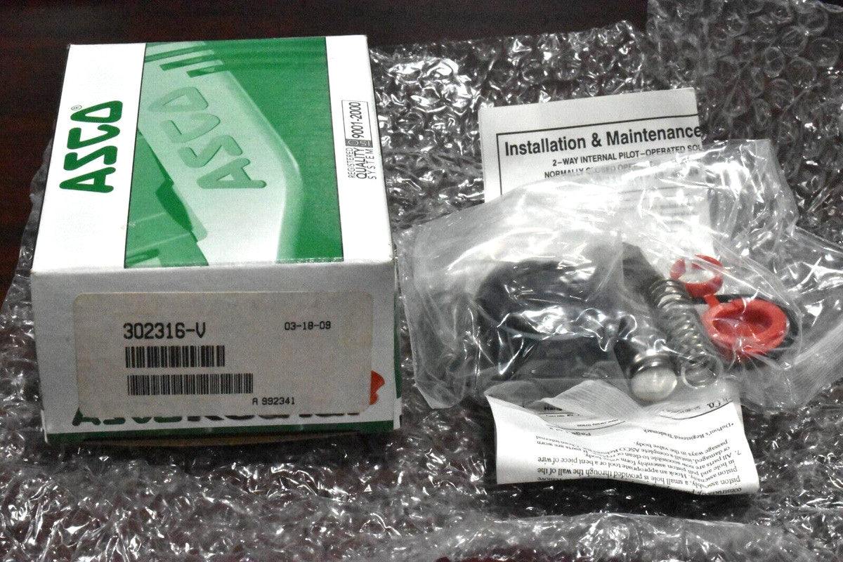 Asco 302316-V Solenoid Valve Rebuild Kit New