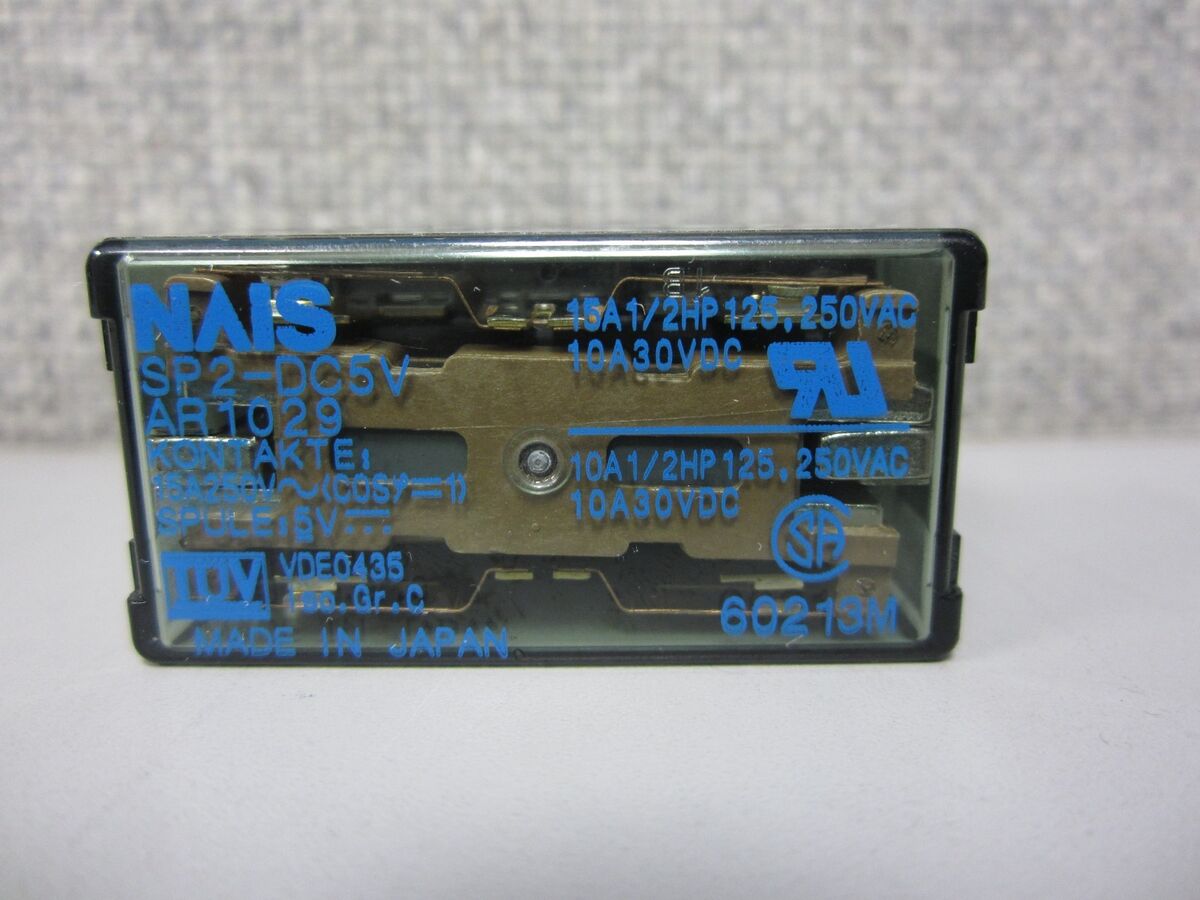 NAIS SP2-DC5V Relay 5VDC AP1029 250VAC 15A 