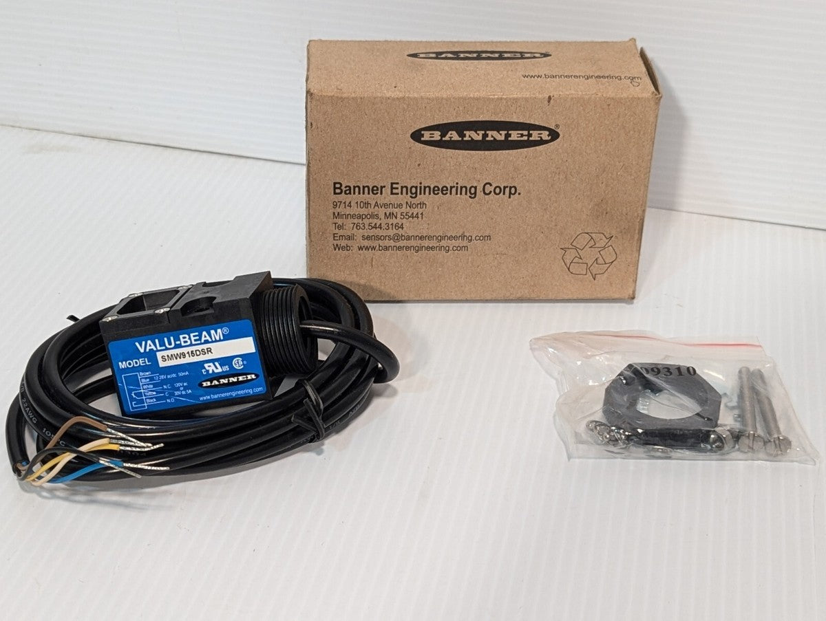 Banner Engineering SMW915DSR Valu-Beam Photoelectric Sensor 26166 