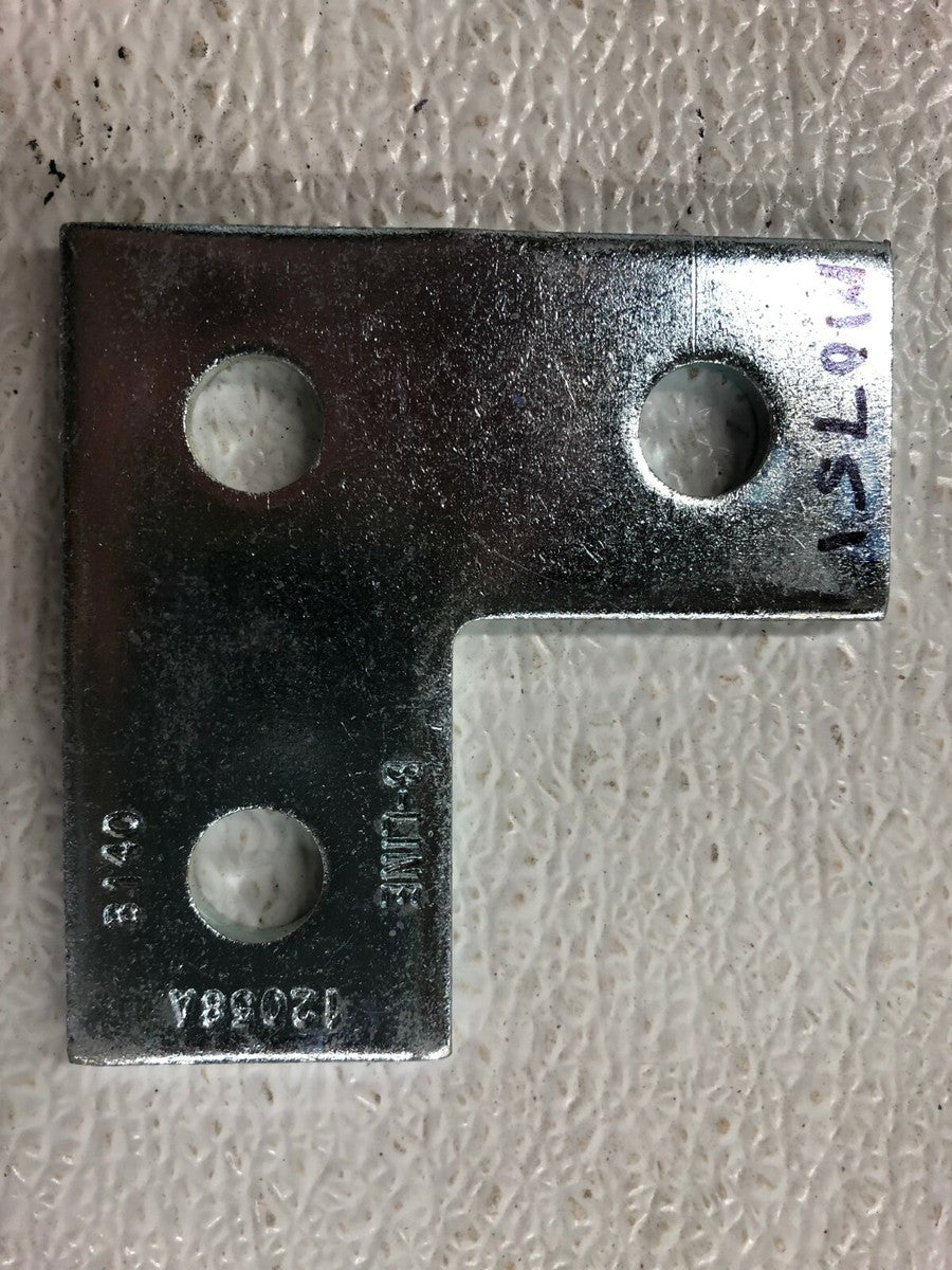 B-Line B140 Three Hole Corner Connector Plate Zinc Strut Fitting (Lot of 10)