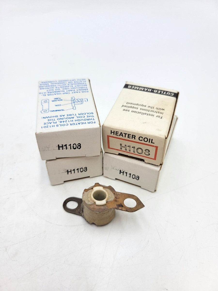 4Pc Set Eaton H1108 Thermal Overload Heating Element Rated for .329-.506 Amps