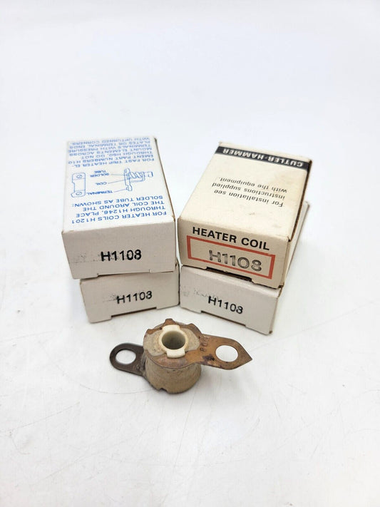 4Pc Set Eaton H1108 Thermal Overload Heating Element Rated for .329-.506 Amps