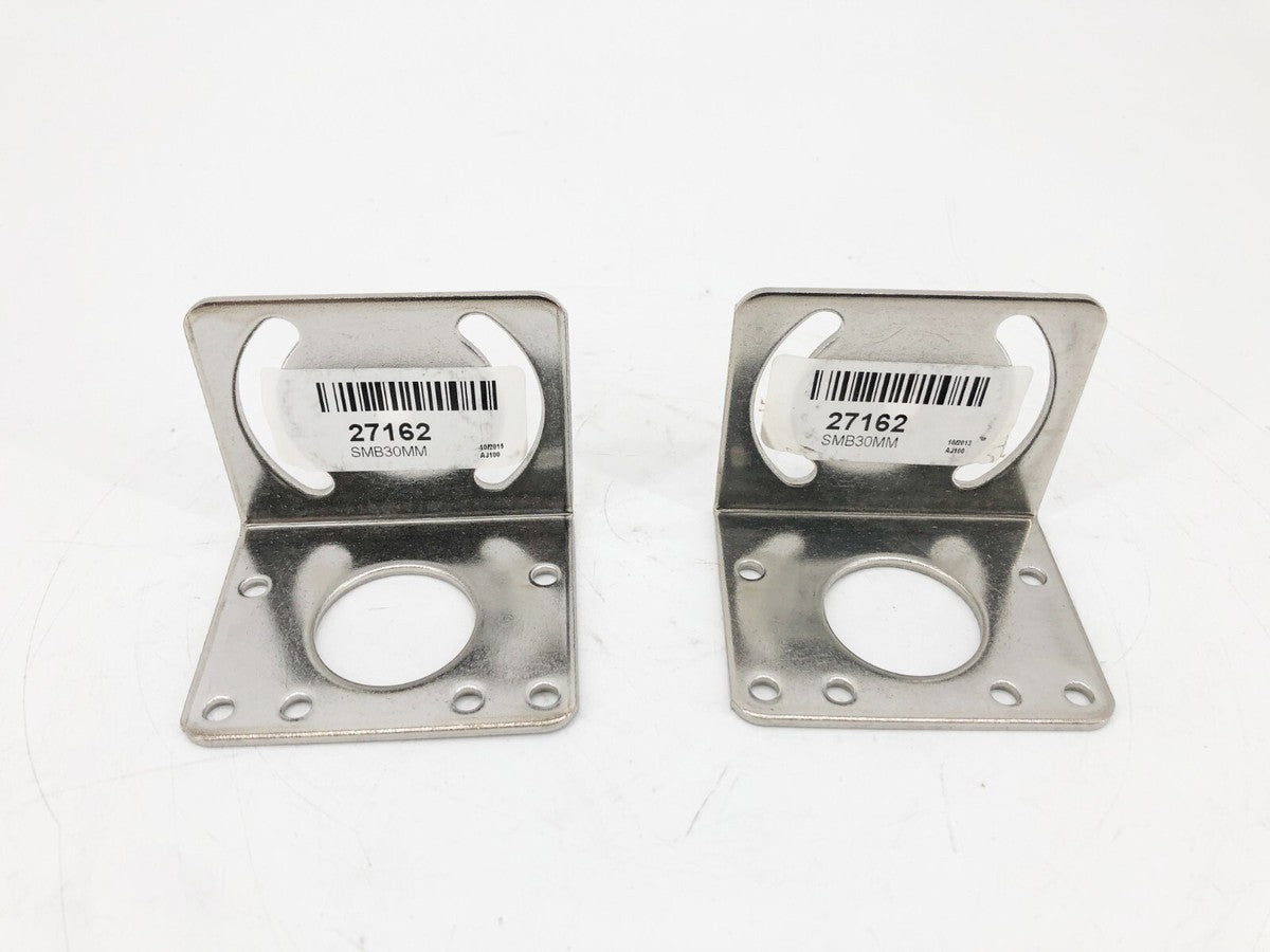 Lot of 2 New Banner SMB30MM Right Angle Brackets Stainless 27162 - No Box