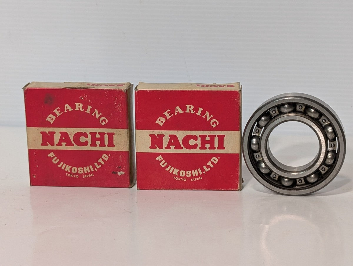 (2) Nachi 6208 X Deep Groove Radial Ball Bearings