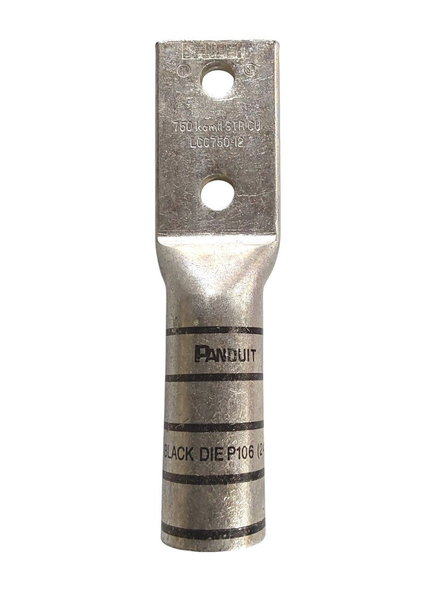 PANDUIT LCC750-12-6 LUG 750MCM COPPER 2 HOLE 1/2" HOLES