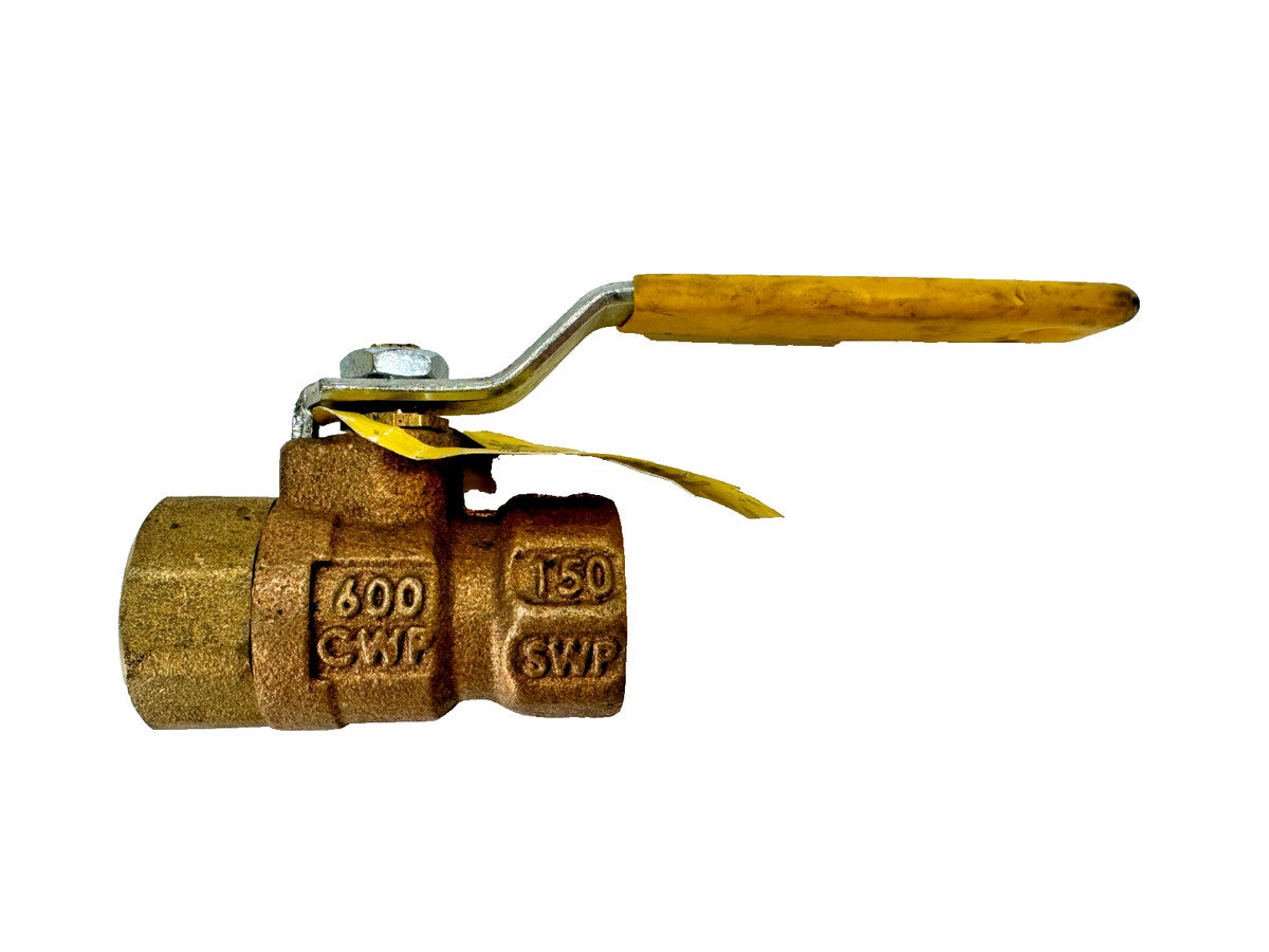 Apollo 77C-103-01A 1/2" NPT Bronze Full Port Ball Valve 600-CWP 150-SWP Lever Op