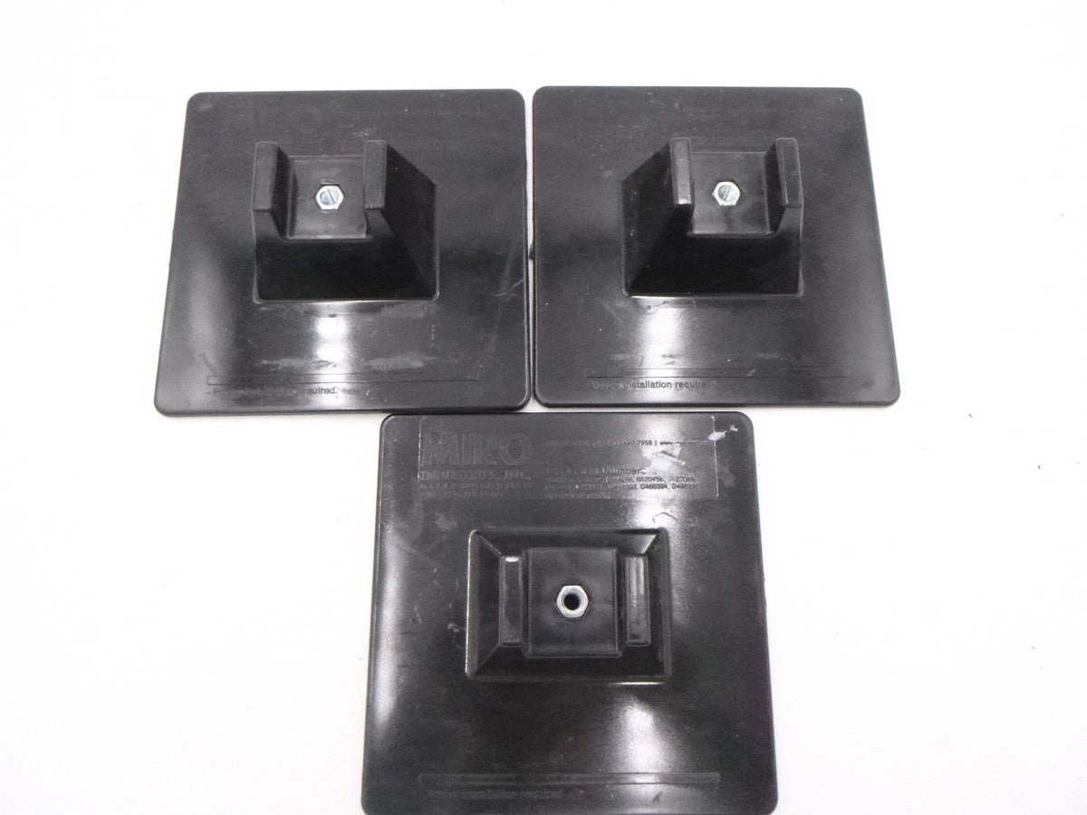 3 Pack MIRO 8" x 8" CG Base 3/8"-16 Coupler House 1-5/8" Max Structural Housing