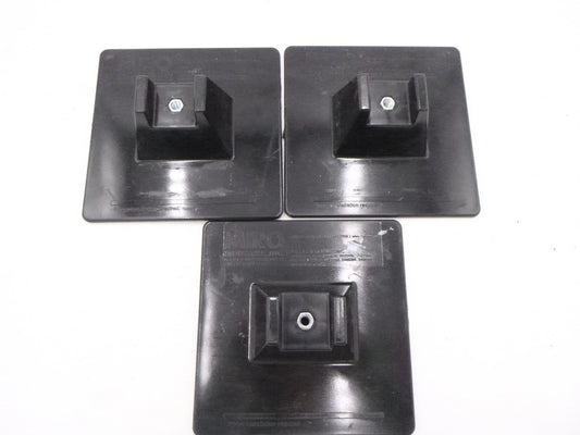 3 Pack MIRO 8" x 8" CG Base 3/8"-16 Coupler House 1-5/8" Max Structural Housing