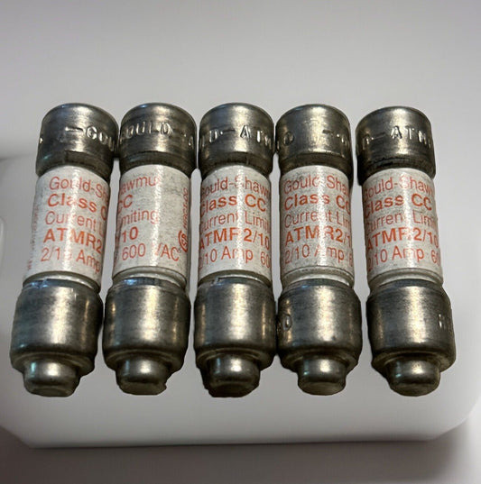 *QTY 5* Gould Shawmut ATMR 2/10 Class CC 2/10AMP 600V CURRENT LIMITING Fuse. FT