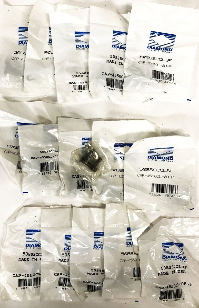 Diamond Chain 50SSSCCLSF Offset Link CAP-4550CL-08-P [Lot of 16] NOS