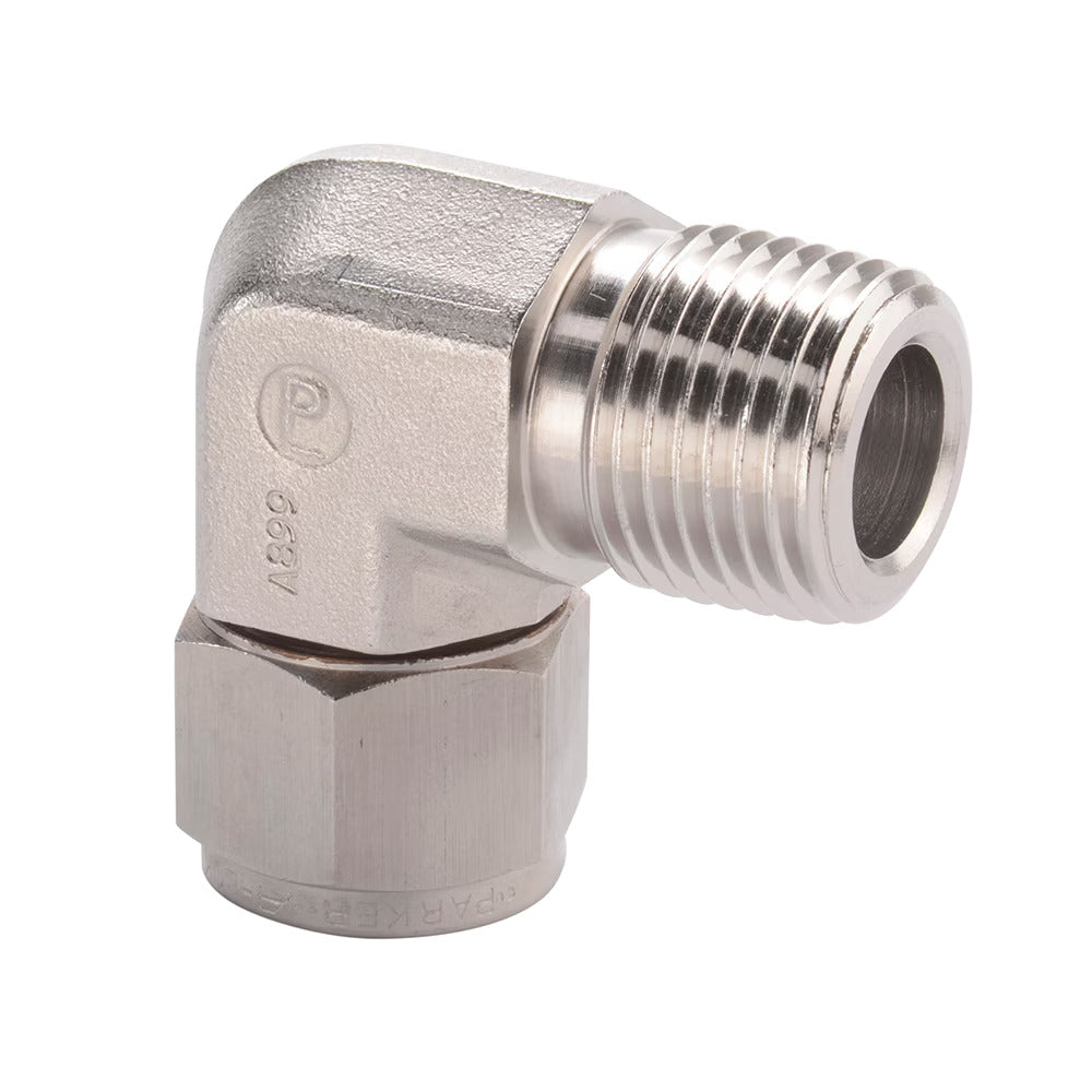 PARKER A-LOK 12MSEL12N-316 Male Elbow, 3/4" Compression x 3/4" Male NPT