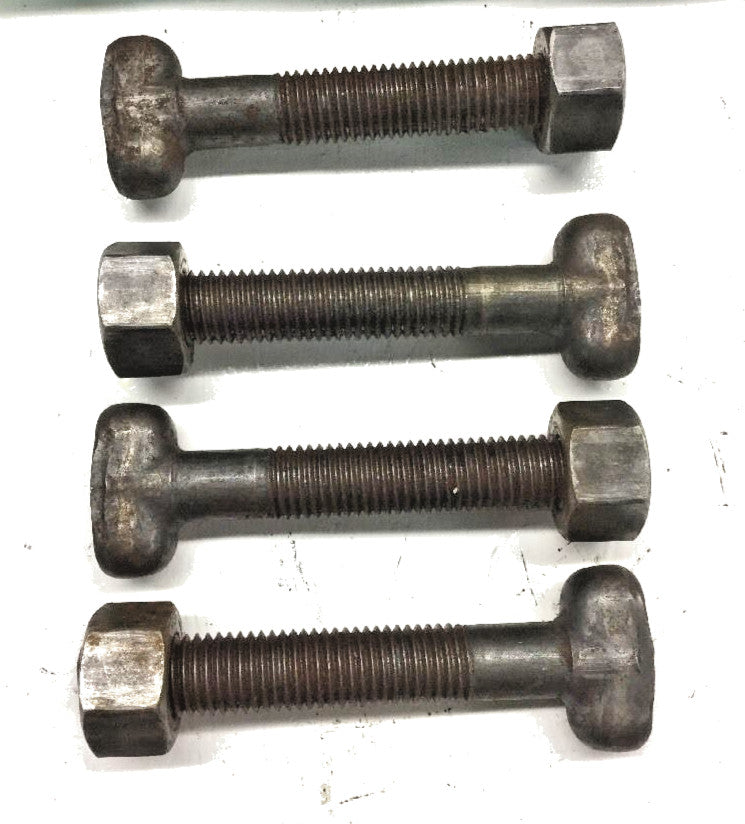 (QTY 4) T-Head Bolts 3/4" X 4-1/2" Long with Nuts