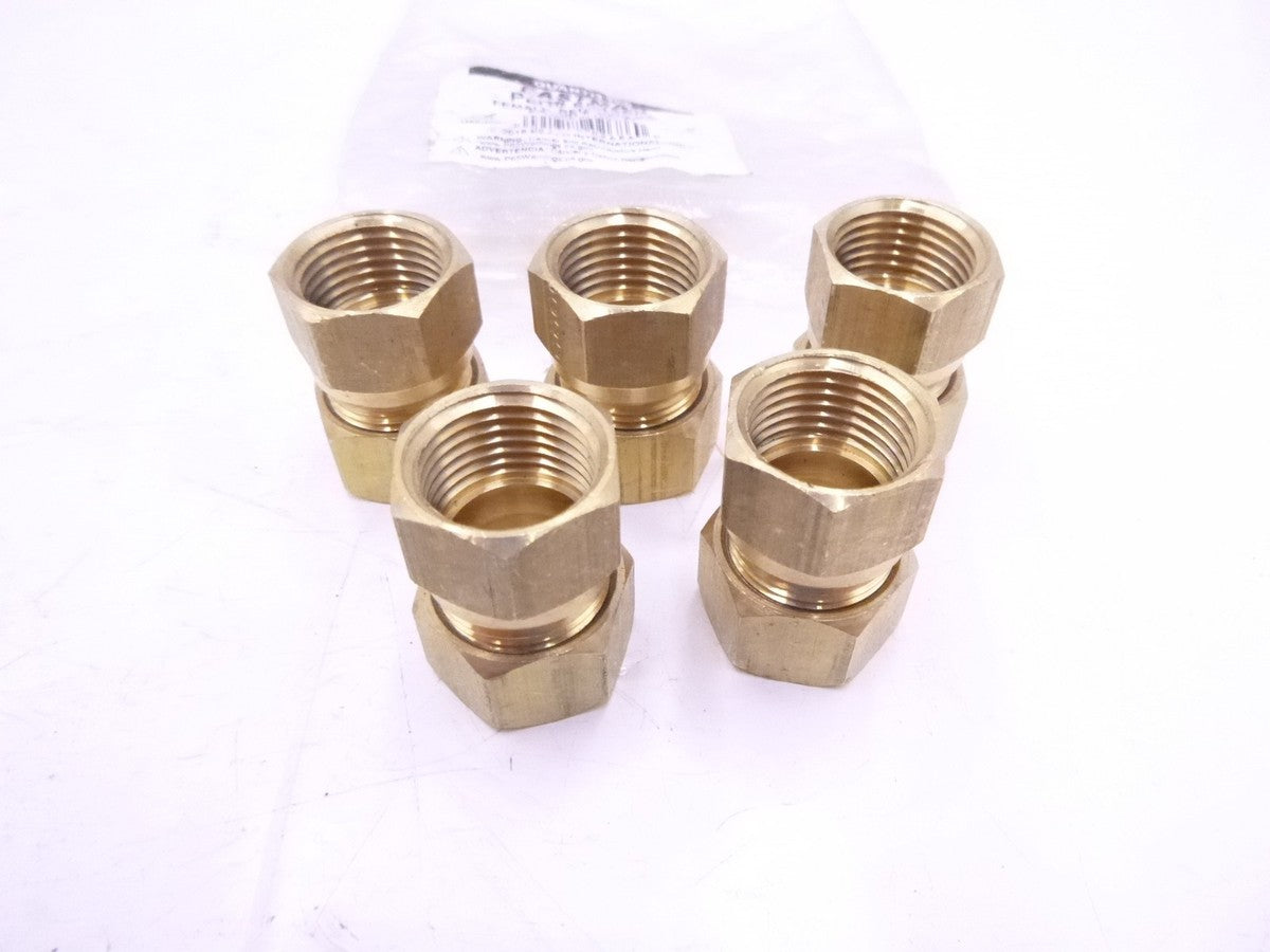 5 Pack Eastman 65435LF Compression Female Reducing Adapter 5/8"OD x 1/2"Fip