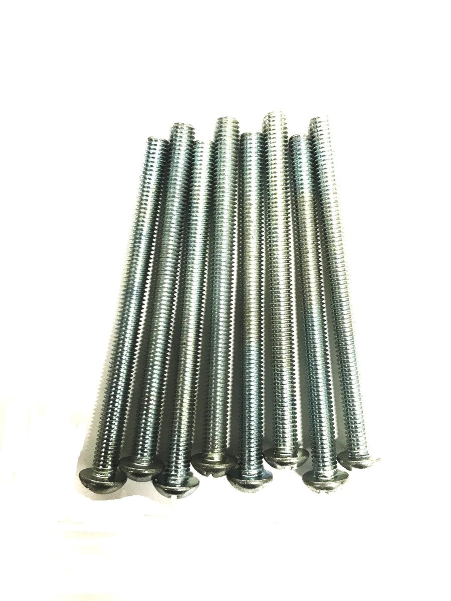 Unbranded 3/8 inch x 5 inch Round Head Slotted Anchor Bolt [Lot of 8] NOS