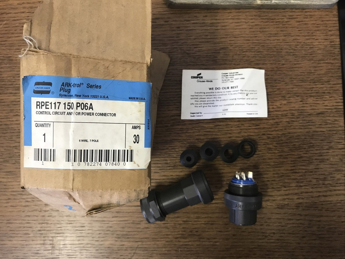Crouse Hinds Ark-trol RPE117 150 P06A / RPE117150P06A Control Circuit Connector