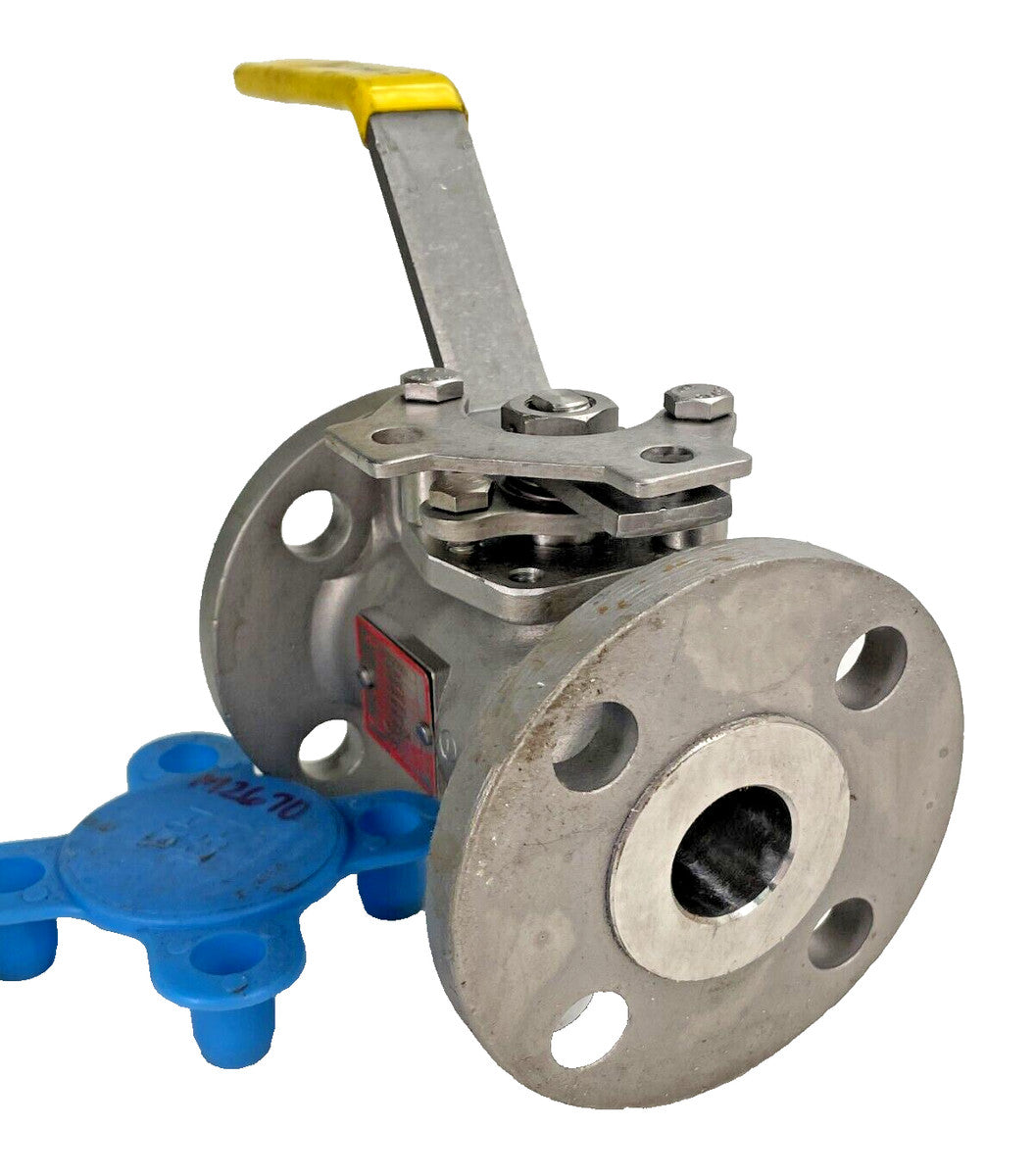 APOLLO 87A-205-01 Stainless Full Port Ball Valve 1" Class 150 (275-psi) Lever Op