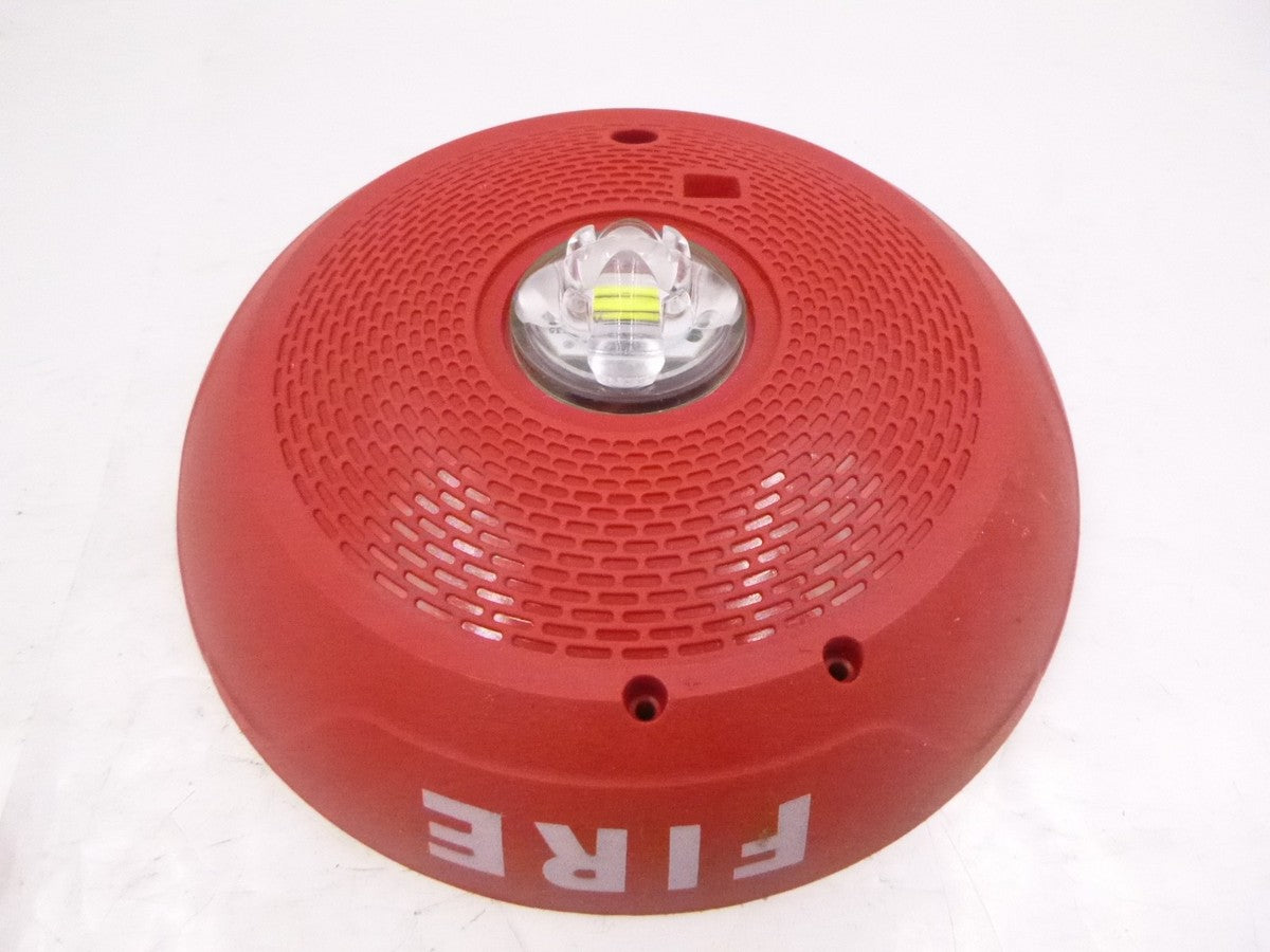 System Sensor Ceiling Mount Strobe SCRLED Red LED Bulb w/ Fire Label ...