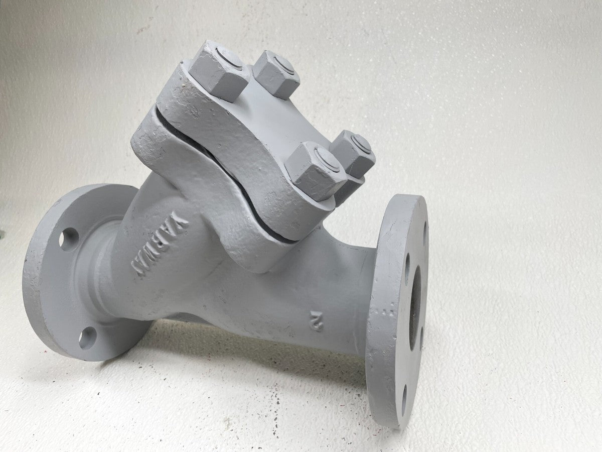 YARWAY Cast Iron Y Strainer 2" Class 125 Flanged End 1/16" Perforation
