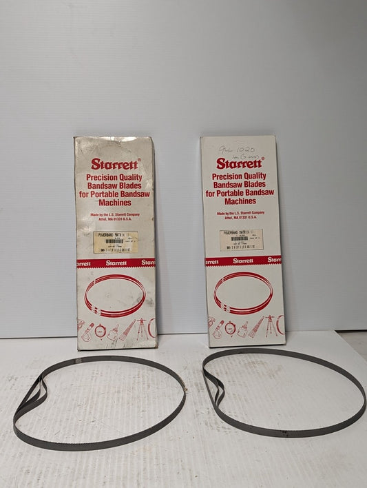 2 boxes of Starrett 4L224, EDP 17090, BM10-3' 8 7/8"x1/2x.02x10T Bandsaw Blades