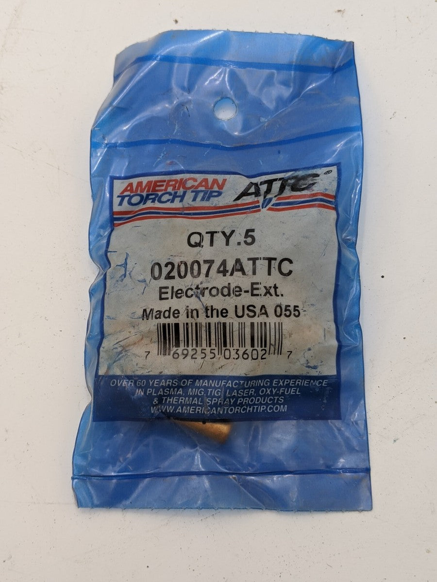 5 Piece  ATTC 020074ATTC Electrode Ext Welding American Torch Tip Equipment USA