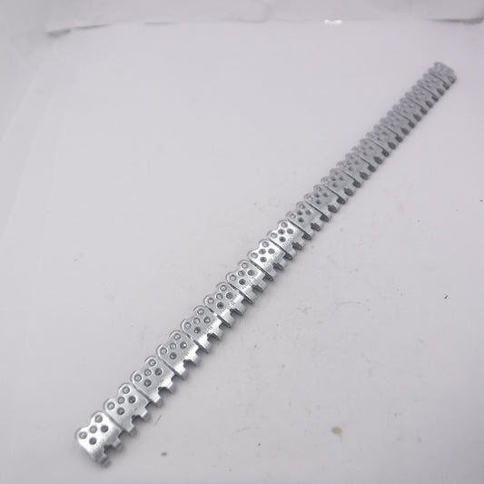 20 Flexco Rivet Scalloped Edge Hinged Fastener Strip 33-3/4" Long