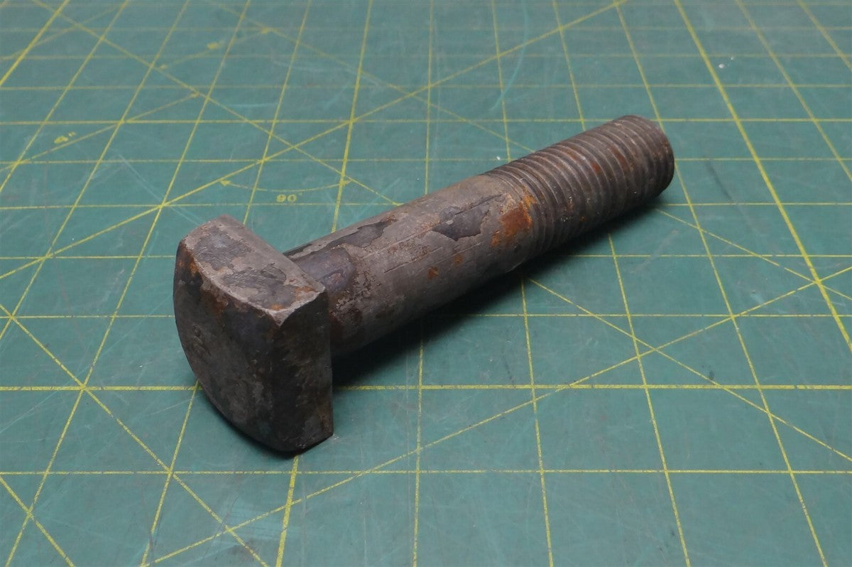1"-8 x 2.5" Thread Length Partially Threaded Square Head Cone Point Steel Screw