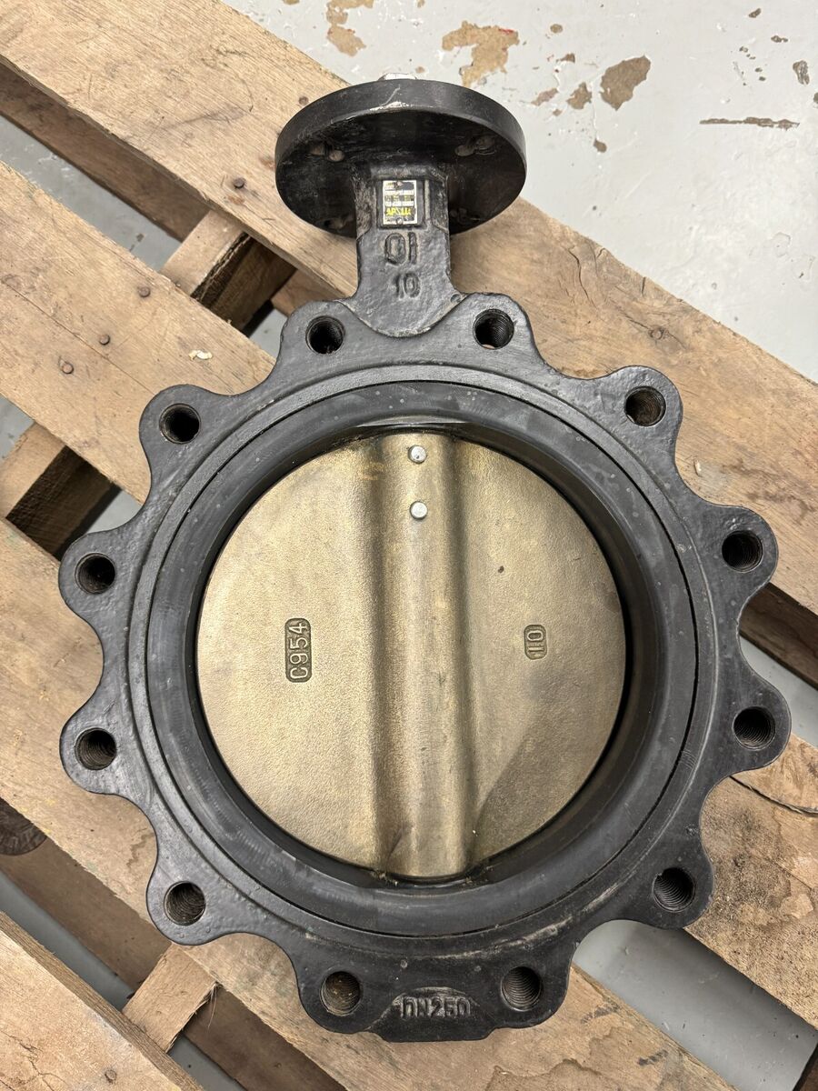 APOLLO Butterfly Valve 10" 200-CWP Lug Style, DI Body, Bronze Disc, EPDM Seat