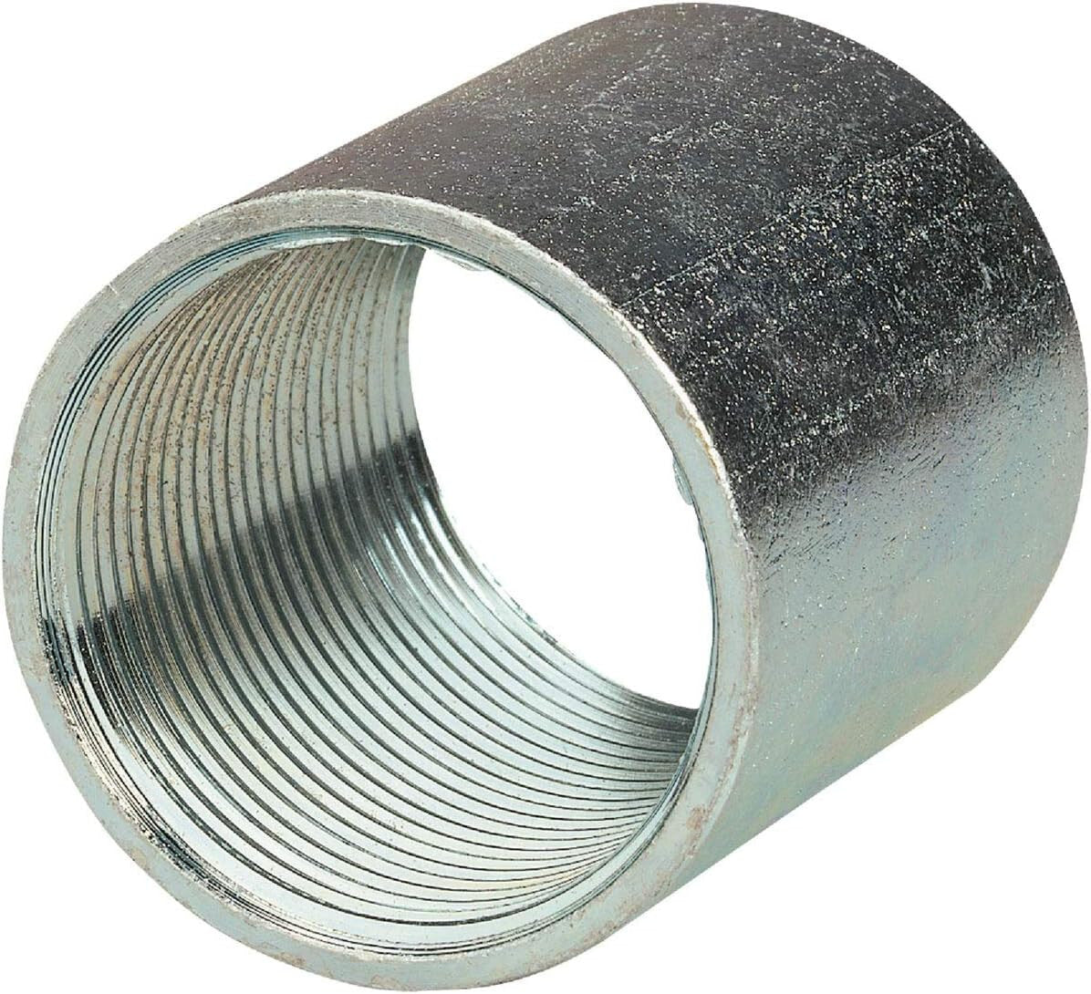 MORRIS 14390 OR EQUAL 1-1/4 INCH THREADED PLATETED CONDUIT COUPLING LOT OF 25