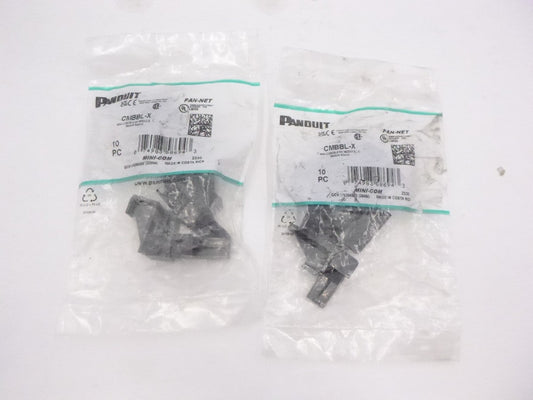 20 Pack Panduit Black Mini Com Insert 0 Ports CMBBL-X